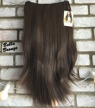 Half Wig Clip In Straight Hair Piece Brown