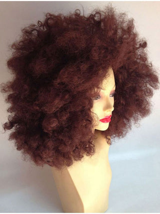 Kinky Curly Afro Wig Brown