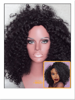 Kinky Curly Natural Black Afro Wig