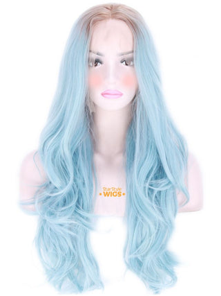 Lace Front Wig Pastel Blue