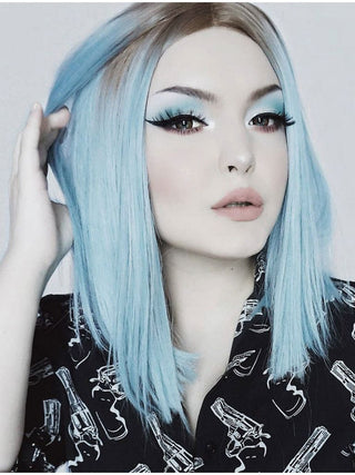 Light Blue Wig Bob Lace Front