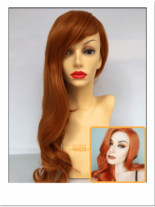 Long Ginger Wavy Wig