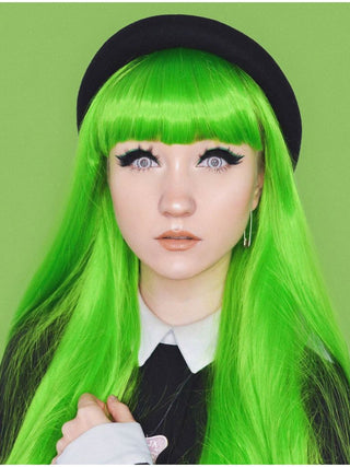 Long Green Wig