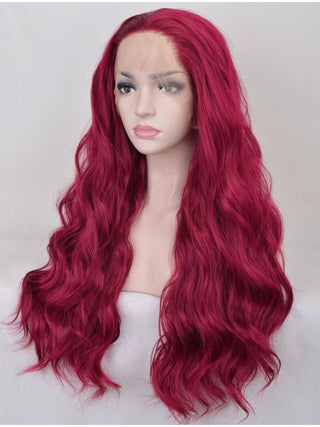 Magenta Red Lace Front Wig