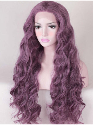 Mauve Lace Front Wig Purple