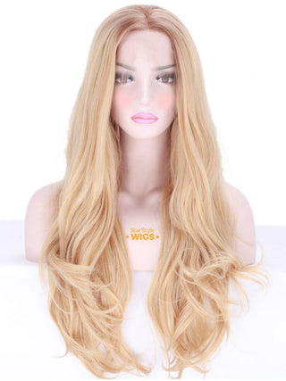 Natural Blonde Wavy Lace Front Wig