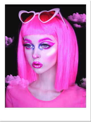 Neon Wig Pink