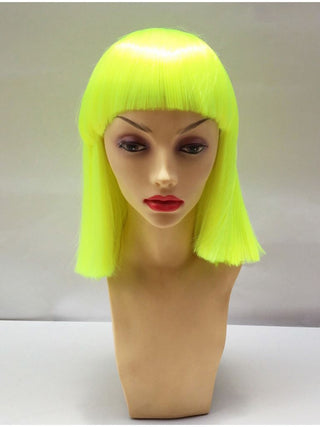 Neon Yellow Bob Wig