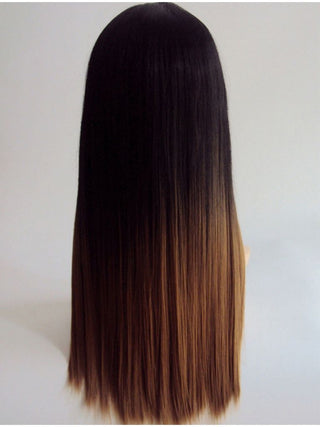 Ombre Wig Straight Black Blonde