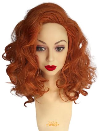 Orange Curly Mad Hatter Wig