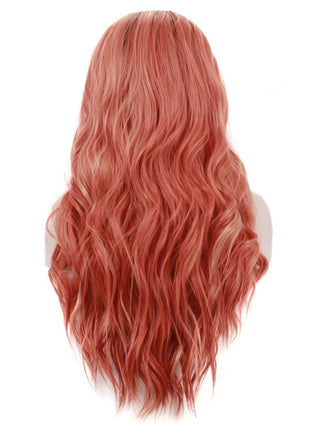 Orange Lace Front Wig Ombre