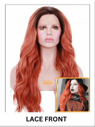 Orange Ombre Lace Front Wig