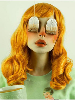 Orange Wig With Bangs Ginger Curly