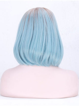 Pastel Blue Bob Wig Lace Front