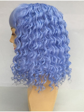 Pastel Blue Wig Curly