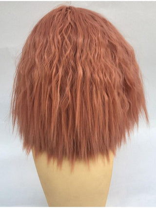 Pastel Peach Wavy Bob Wig