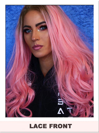 Pastel Pink Lace Front Wig