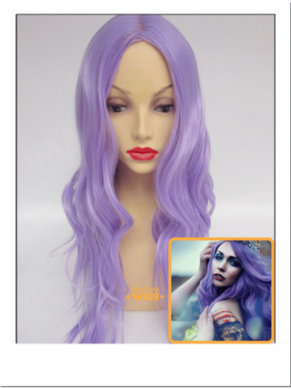 Pastel Purple Wavy Wig