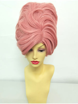 Pink Beehive Wig