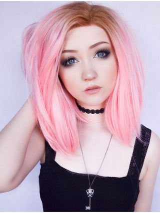 Pink Wig Short Lace Front