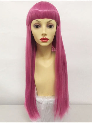 Pink Wig With Fringe