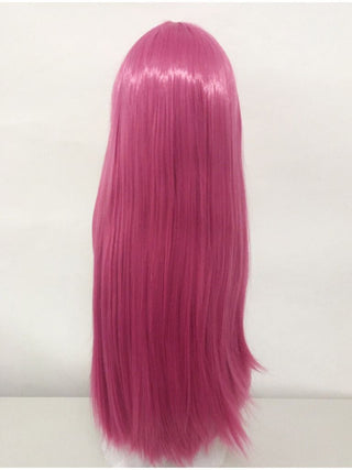 Long Pink Straight Wig  