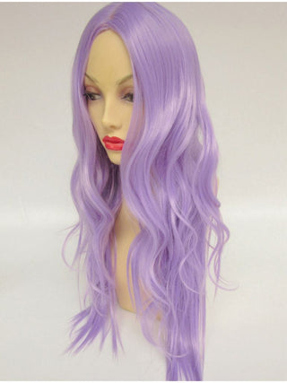 Purple Wig Long Pastel