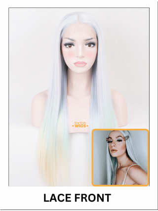 Rainbow Ombre Lace Front Wig