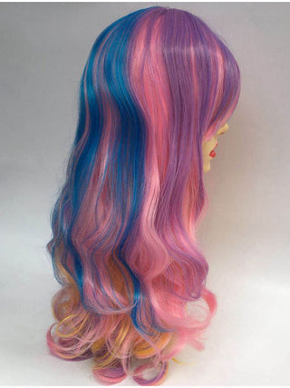 Rainbow Wig Long Wavy