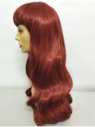 Red Wig With Short Bangs