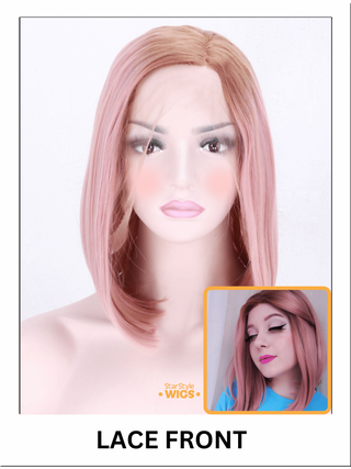 Rose Gold Lace Front Bob Wig