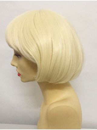 Short Bob Wig With Bangs Blonde