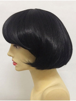 Short Wig Black With Bangs