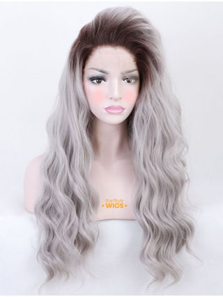 Silver Grey Lace Front Wig