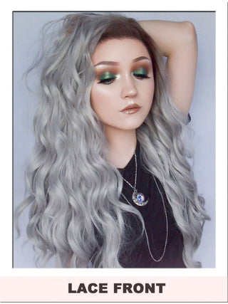 Silver Grey Lace Front Wig UK