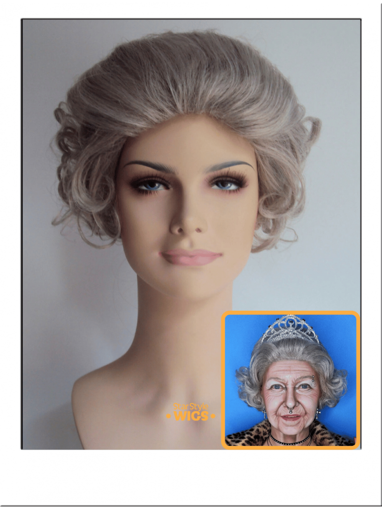 Queen Elizabeth II Old Lady Wig