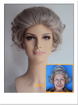 Silver Grey Old Lady Wig