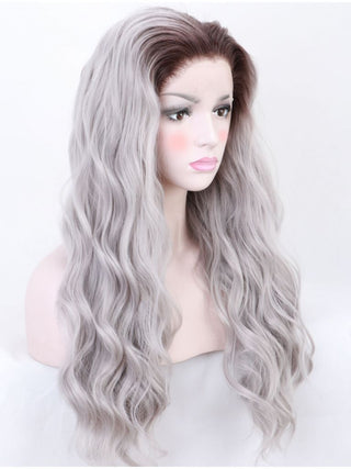 Silver Wavy Lace Front Wig