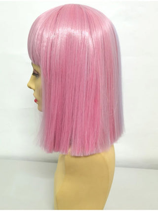 Split Colour Wig Pink And Blue