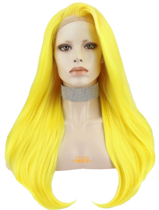 Yellow Wig Long Straight Lace Front